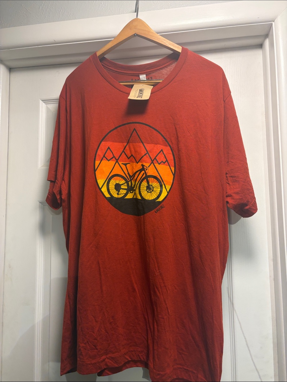 NWT Akinz Fort Collins Co Bike Tee shirt sz 2XL